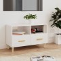 TV stand made of glossy white plywood, measuring 80x36x50 cm. by vidaXL, TV Furniture - Ref: Foro24-812588, Price: 68,96 €, D...