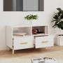 TV stand made of glossy white plywood, measuring 80x36x50 cm. by vidaXL, TV Furniture - Ref: Foro24-812588, Price: 68,96 €, D...