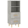 Aparador de madera contrachapada gris hormigón 34,5x34x90 cm de vidaXL, Aparadores - Ref: Foro24-812361, Precio: 63,34 €, Des...