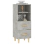 Gray concrete plywood sideboard 34.5x34x90 cm by vidaXL, Sideboards - Ref: Foro24-812361, Price: 63,99 €, Discount: %