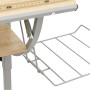 Gray and oak wood and steel drawing table 110x53x(58-87) cm by vidaXL, Desks - Ref: Foro24-340930, Price: 70,29 €, Discount: %