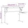 Gray and oak wood and steel drawing table 110x53x(58-87) cm by vidaXL, Desks - Ref: Foro24-340930, Price: 70,29 €, Discount: %