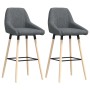 Kitchen stools 2 units dark gray fabric by vidaXL, Kitchen stools - Ref: Foro24-338747, Price: 133,99 €, Discount: %