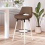 Taupe fabric kitchen stool by vidaXL, Kitchen stools - Ref: Foro24-338677, Price: 72,48 €, Discount: %