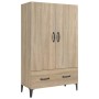 Aparador madera contrachapada roble Sonoma 70x31x115 cm de vidaXL, Aparadores - Ref: Foro24-812540, Precio: 93,23 €, Descuent...