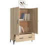 Aparador madera contrachapada roble Sonoma 70x31x115 cm de vidaXL, Aparadores - Ref: Foro24-812540, Precio: 93,23 €, Descuent...