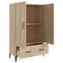 Aparador madera contrachapada roble Sonoma 70x31x115 cm de vidaXL, Aparadores - Ref: Foro24-812540, Precio: 93,23 €, Descuent...