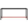 Estructura banco de trabajo metal negro y rojo mate 190x50x79cm de vidaXL, Patas para mesas - Ref: Foro24-151453, Precio: 99,...