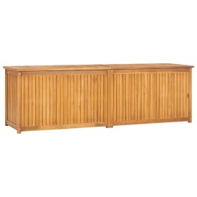 Baúl de jardín madera maciza de teca 175x50x55 cm de vidaXL, Cajas de almacenaje para exteriores - Ref: Foro24-318734, Precio...