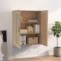 Sonoma oak engineered wood wall cabinet 69.5x32.5x90 cm by vidaXL, Shelves and shelves - Ref: Foro24-812297, Price: 77,52 €, ...