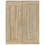 Armario de pared madera ingeniería roble Sonoma 69,5x32,5x90 cm de vidaXL, Estantes y estanterías - Ref: Foro24-812297, Preci...