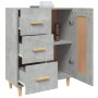 Aparador de madera contrachapada gris hormigón 69,5x34x90 cm de vidaXL, Aparadores - Ref: Foro24-812226, Precio: 93,79 €, Des...