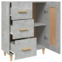 Aparador de madera contrachapada gris hormigón 69,5x34x90 cm de vidaXL, Aparadores - Ref: Foro24-812226, Precio: 93,79 €, Des...