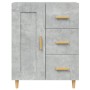 Aparador de madera contrachapada gris hormigón 69,5x34x90 cm de vidaXL, Aparadores - Ref: Foro24-812226, Precio: 93,79 €, Des...