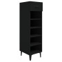 Mueble zapatero de madera contrachapada negro 30x35x105 cm de vidaXL, Zapateros y organizadores de calzado - Ref: Foro24-8128...