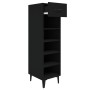 Mueble zapatero de madera contrachapada negro 30x35x105 cm de vidaXL, Zapateros y organizadores de calzado - Ref: Foro24-8128...