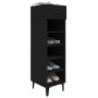 Mueble zapatero de madera contrachapada negro 30x35x105 cm de vidaXL, Zapateros y organizadores de calzado - Ref: Foro24-8128...