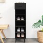 Mueble zapatero de madera contrachapada negro 30x35x105 cm de vidaXL, Zapateros y organizadores de calzado - Ref: Foro24-8128...