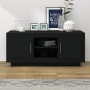 Black plywood TV cabinet 102x35x45 cm by vidaXL, TV Furniture - Ref: Foro24-811791, Price: 66,07 €, Discount: %