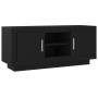 Black plywood TV cabinet 102x35x45 cm by vidaXL, TV Furniture - Ref: Foro24-811791, Price: 66,07 €, Discount: %