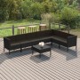 8-piece garden furniture set and black synthetic rattan cushions by vidaXL, Garden sets - Ref: Foro24-3094429, Price: 557,36 ...