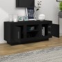 Black plywood TV cabinet 102x35x45 cm by vidaXL, TV Furniture - Ref: Foro24-811791, Price: 66,07 €, Discount: %