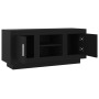 Black plywood TV cabinet 102x35x45 cm by vidaXL, TV Furniture - Ref: Foro24-811791, Price: 66,07 €, Discount: %