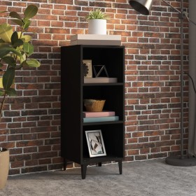 Black engineered wood sideboard 34.5x32.5x90 cm by vidaXL, Sideboards - Ref: Foro24-812385, Price: 42,89 €, Discount: %