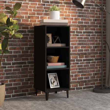 Aparador de madera de ingeniería negro 34,5x32,5x90 cm de vidaXL, Aparadores - Ref: Foro24-812385, Precio: 42,82 €, Descuento: %