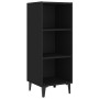 Aparador de madera de ingeniería negro 34,5x32,5x90 cm de vidaXL, Aparadores - Ref: Foro24-812385, Precio: 42,82 €, Descuento: %