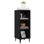 Black engineered wood sideboard 34.5x32.5x90 cm by vidaXL, Sideboards - Ref: Foro24-812385, Price: 42,89 €, Discount: %