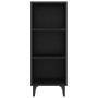 Black engineered wood sideboard 34.5x32.5x90 cm by vidaXL, Sideboards - Ref: Foro24-812385, Price: 42,89 €, Discount: %