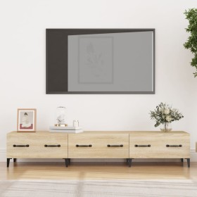 Sonoma oak plywood TV cabinet 150x34.5x30 cm by vidaXL, TV Furniture - Ref: Foro24-812648, Price: 77,27 €, Discount: %