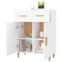 Aparador de madera contrachapada blanco 69,5x34x89 cm de vidaXL, Aparadores - Ref: Foro24-812186, Precio: 94,99 €, Descuento: %