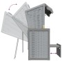 Silla playa Strandkorb con dosel ratán sintético madera gris de vidaXL, Tumbonas - Ref: Foro24-318650, Precio: 256,12 €, Desc...