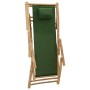 Bamboo and green canvas beach chair by vidaXL, Garden chairs - Ref: Foro24-318598, Price: 75,38 €, Discount: %