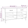 Shoe cabinet made of white glossy plywood, 102x35x55 cm by vidaXL, Shoe racks and shoe organizers - Ref: Foro24-812831, Price...