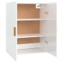 Glänzend weißer Hängeschrank 69,5x34x90 cm von vidaXL, Sideboards - Ref: Foro24-812264, Preis: 88,97 €, Rabatt: %