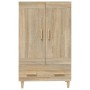 Aparador madera contrachapada color roble Sonoma 70x31x115 cm de vidaXL, Aparadores - Ref: Foro24-812567, Precio: 81,11 €, De...