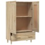 Aparador madera contrachapada color roble Sonoma 70x31x115 cm de vidaXL, Aparadores - Ref: Foro24-812567, Precio: 81,11 €, De...