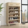 Oak-colored plywood shoe cabinet 60x35x105 cm by vidaXL, Shoe racks and shoe organizers - Ref: Foro24-812783, Price: 85,23 €,...