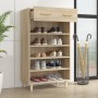 Oak-colored plywood shoe cabinet 60x35x105 cm by vidaXL, Shoe racks and shoe organizers - Ref: Foro24-812783, Price: 85,23 €,...