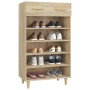 Oak-colored plywood shoe cabinet 60x35x105 cm by vidaXL, Shoe racks and shoe organizers - Ref: Foro24-812783, Price: 85,23 €,...