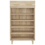 Oak-colored plywood shoe cabinet 60x35x105 cm by vidaXL, Shoe racks and shoe organizers - Ref: Foro24-812783, Price: 85,23 €,...