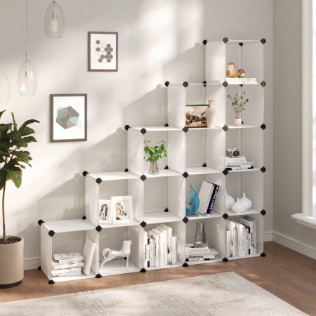 Cube shelving with 15 transparent PP compartments by vidaXL, Shoe racks and shoe organizers - Ref: Foro24-340549, Price: 59,5...