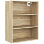 Armario colgante de pared roble Sonoma 69,5x32,5x90 cm de vidaXL, Aparadores - Ref: Foro24-812315, Precio: 71,21 €, Descuento: %