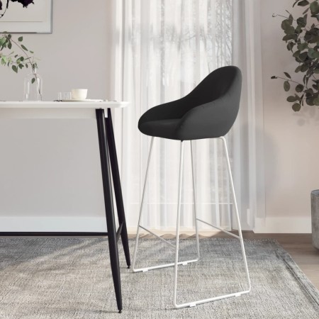 Black Velvet Kitchen Stool by vidaXL, Kitchen stools - Ref: Foro24-338715, Price: 76,15 €, Discount: %