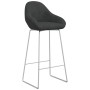 Black Velvet Kitchen Stool by vidaXL, Kitchen stools - Ref: Foro24-338715, Price: 76,15 €, Discount: %