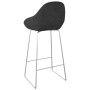 Black Velvet Kitchen Stool by vidaXL, Kitchen stools - Ref: Foro24-338715, Price: 76,15 €, Discount: %