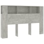 Mueble cabecero gris hormigón 160x18,5x104,5 cm de vidaXL, Cabeceros y pies de cama - Ref: Foro24-811938, Precio: 75,18 €, De...